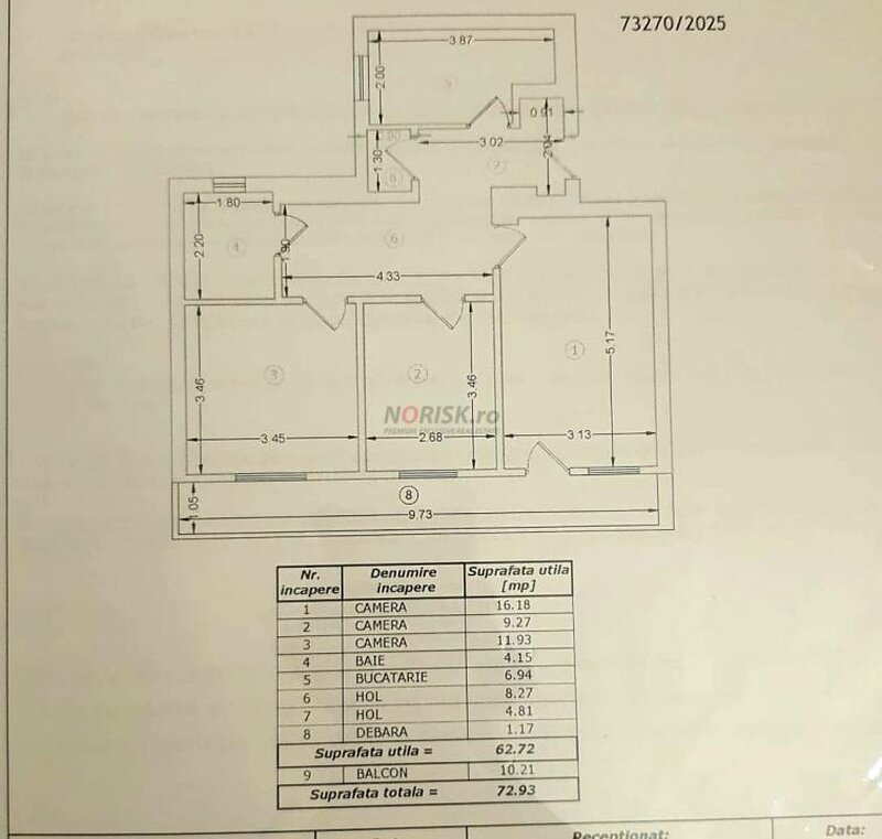 Metrou Obor, 3 camere, 73 mp, renovat, ideal locuit/investitie.